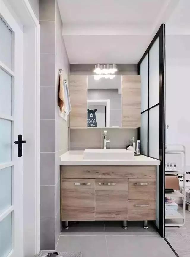 衛(wèi)生間洗手臺隔斷設計，喜歡的朋友可以參考~