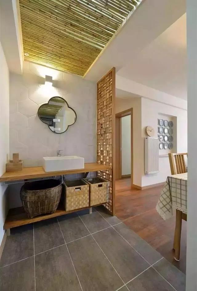 衛(wèi)生間洗手臺隔斷設計，喜歡的朋友可以參考~