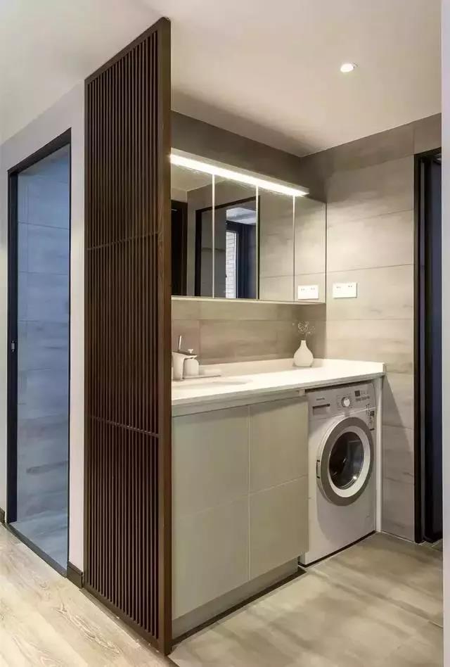 衛(wèi)生間洗手臺隔斷設計，喜歡的朋友可以參考~