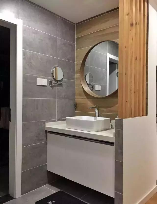 衛(wèi)生間洗手臺隔斷設計，喜歡的朋友可以參考~