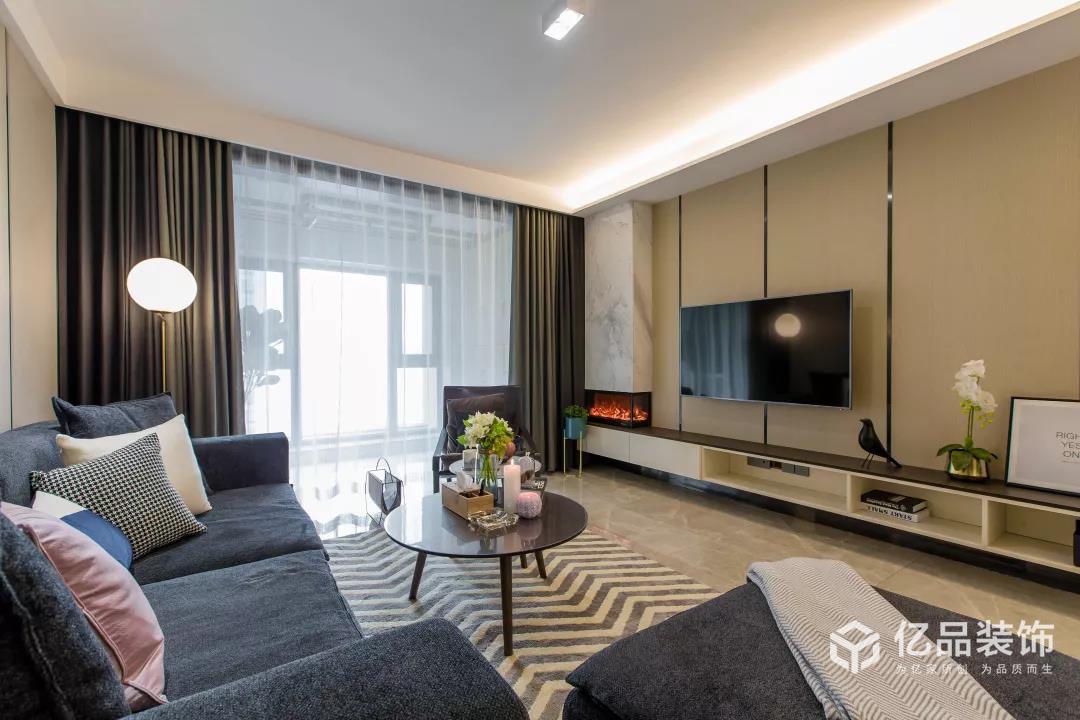 億品裝飾|102平米輕奢風(fēng)三房，都市男喜歡的風(fēng)格，品質(zhì)感十足