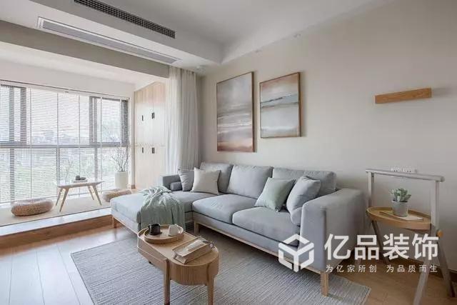 億品裝飾|80平小戶型，原木色的，自然柔和