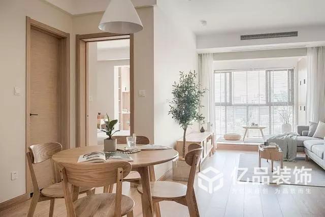 億品裝飾|80平小戶型，原木色的，自然柔和