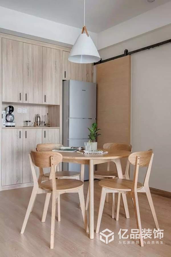 億品裝飾|80平小戶型，原木色的，自然柔和