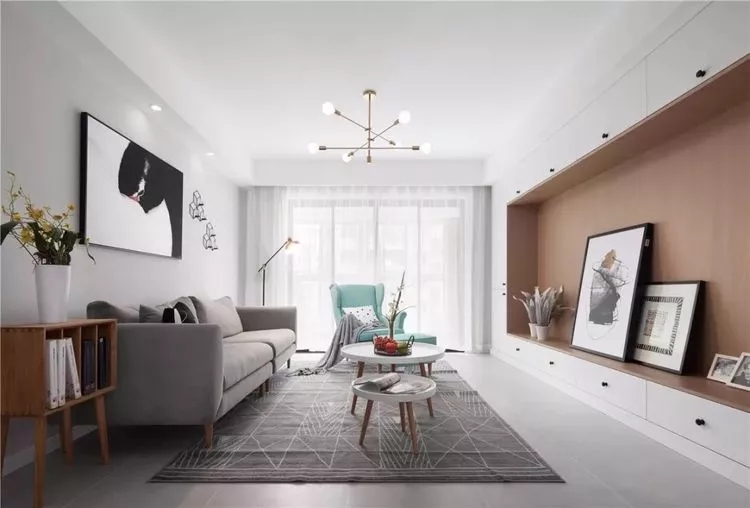 郴州裝修之簡(jiǎn)約客廳這樣配窗簾，舒適又年輕！