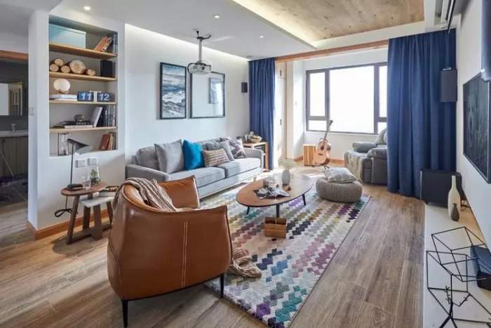 郴州裝修之簡(jiǎn)約客廳這樣配窗簾，舒適又年輕！