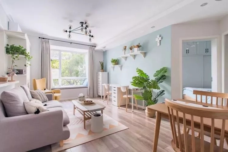 郴州裝修之簡(jiǎn)約客廳這樣配窗簾，舒適又年輕！