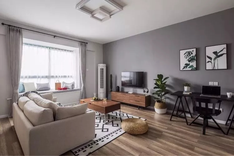 郴州裝修之簡(jiǎn)約客廳這樣配窗簾，舒適又年輕！