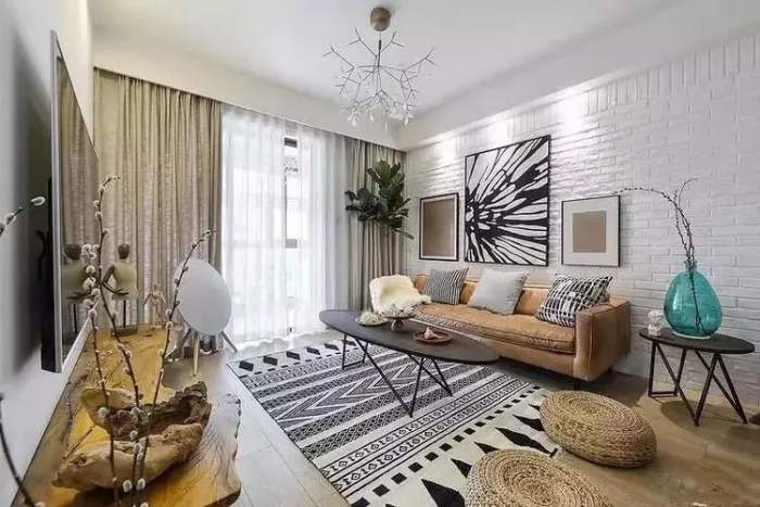 郴州裝修之簡(jiǎn)約客廳這樣配窗簾，舒適又年輕！