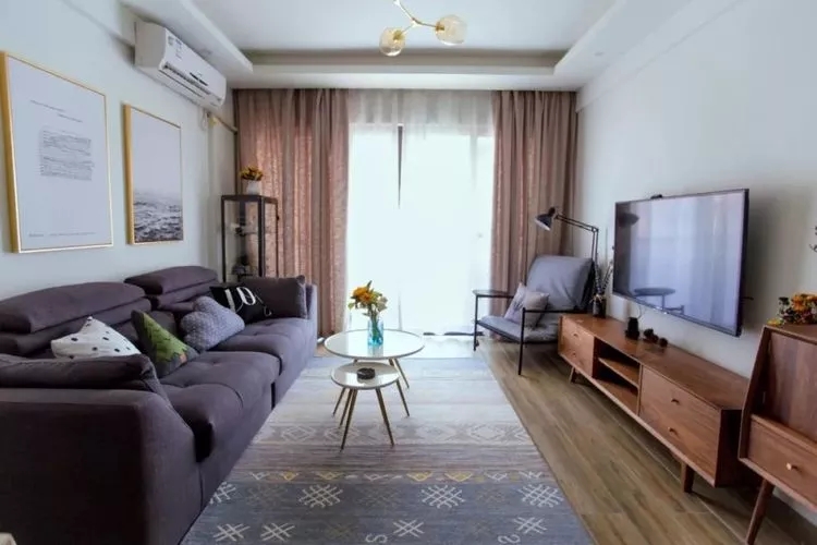 郴州裝修之簡(jiǎn)約客廳這樣配窗簾，舒適又年輕！