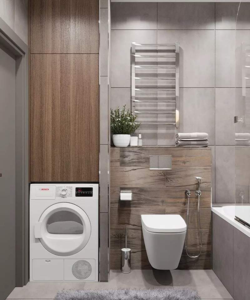 億品裝飾之衛(wèi)生間怎么放洗衣機(jī)？做個(gè)柜子好方便！