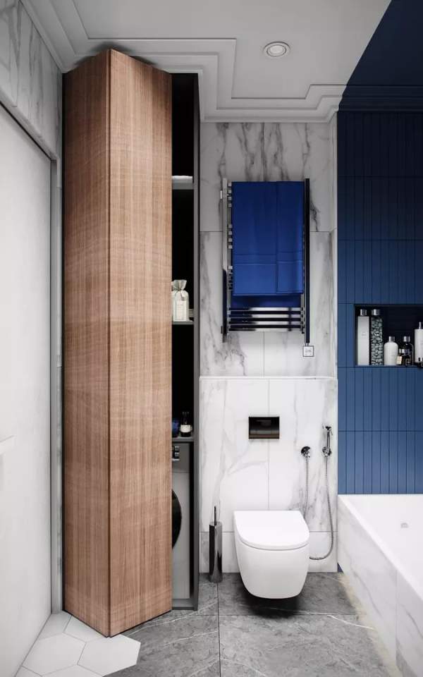 億品裝飾之衛(wèi)生間怎么放洗衣機(jī)？做個(gè)柜子好方便！