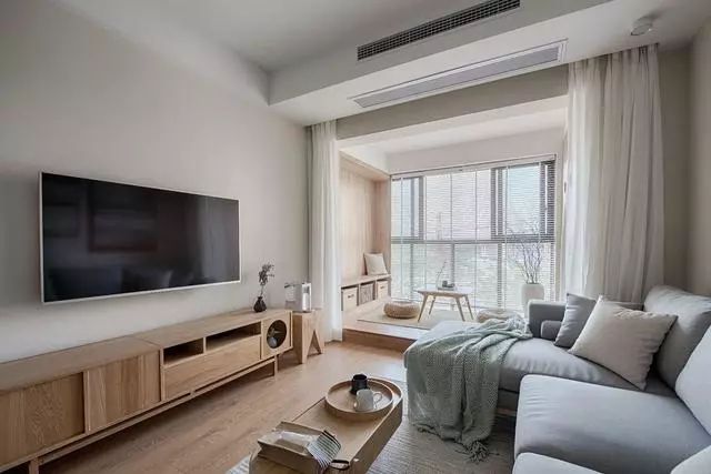 億品裝飾|80平小戶型，原木色的，自然柔和