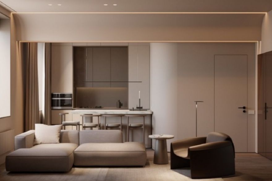 現(xiàn)代風(fēng)三居室，簡歐風(fēng)格的設(shè)計很有檔次感